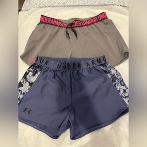 Two pairs of woman’s underarmour shorts